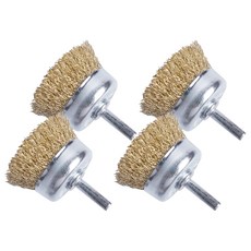 KENDO 電鑽用杯刷 6mm柄 76000620, 4個