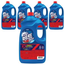 비트 제로 진드기 침투세탁 플러스 액상세제 일반용 본품, 5개, 4L