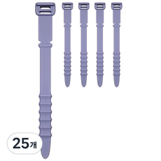 Rinablue 矽膠線材整理束帶, 25個, 薰衣草紫