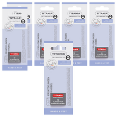 TITANIA 雞眼刨刀片 足部護理用品, 6個, 1入