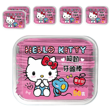 Hello Kitty 凱蒂貓 尼龍牙線棒 顏色隨機, 50支, 6盒