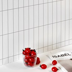 에코필름 싱크대 타일 발포 퍼프시트지 더 내추럴, 플랫화이트