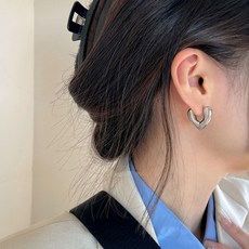 디아더컬러 볼드 하트 귀걸이 SMALL SB 024