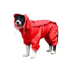 SAYCOCOA寵物犬雨衣 圓形, 紅色 (JT6565)