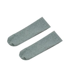 RAONNURI 攜帶式毛絨餐具袋, 綠色, 2個