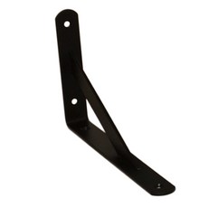 層架國度 堅固層板支架 250 x 150 mm, 黑色, 1個