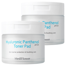 메디플라워 히알루로닉 판테놀 토너 패드 180ml, 60매입, 2개