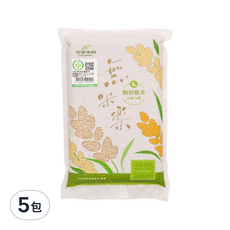 芳榮米廠 無米樂 鴨稻糙米 台南14號 鴨間稻栽培方式, 1.5kg, 5包