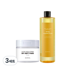 Eunyul Yellow Seed Therapy Vital Cleansing Water 500ml + Pad 70p Set, 3組