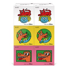 Hanyeji 兒童用2層式抽取式面紙 插畫款, 230張, 6盒