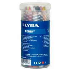 LYRA 三角漆皮彩色鉛筆 套裝 筆芯堅硬不易斷裂 左右手適用, 18色, 1盒