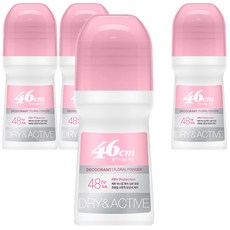 온더바디 46cm 나이아신아마이드 롤온 데오드란트 플로럴 파우더향, 75ml, 4개