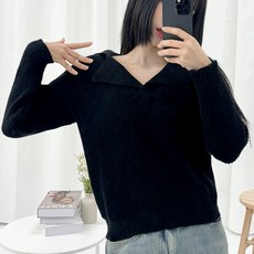 PEONIST 女款基本款V領針織衫