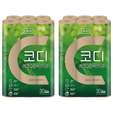 CODI 3層環保綠浴用捲筒衛生紙, 30m, 1個