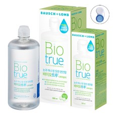 바이오트루 다목적용액 500ml + 120ml + 렌즈 케이스 세트, 1세트