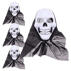 Livingda連帽真骷髏面具 4入, 混色
