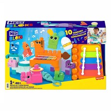 MEGA BLOKS 音樂積木組 10種感官功能 6首樂譜 1歲以上, 美高農場, 1盒