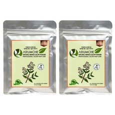 ARUMCHE 專業Henna染髮粉, 淺棕色, 2包