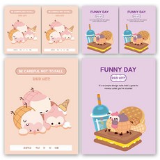 다다 소소펀 초등노트 알림장 넓은칸, 랜덤발송, 6개