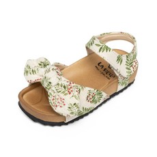 LA STELLA 女童柔軟氣墊蝴蝶結Damian涼鞋