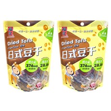 福記 日式素豆干 原味, 非基因改造黃豆製造, 純素休閒零嘴, 152g, 2袋
