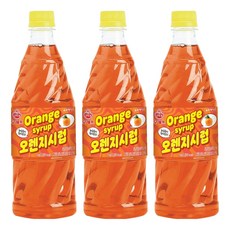 오뚜기 오쉐프 오렌지 시럽, 1kg, 3개