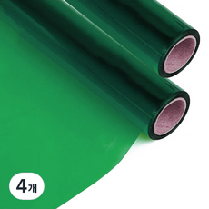 透明彩色PVC膜 綠色 0.3mm, 950 x 500 mm, 4個