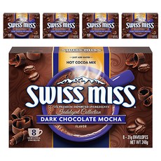 SWISS MISS 黑巧克力摩卡可可粉, 31g, 8包, 5盒
