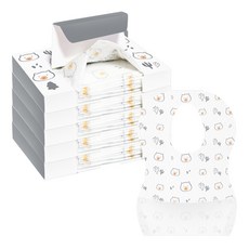 momhandson 嬰兒圍兜 10入, 灰熊款, 5入