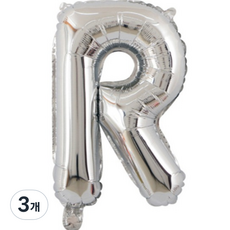 Pang Party 字母氣球 R 40cm, 銀色, 3個