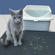 nature pet 貓用防落砂特大號蜂巢貓砂墊, 混合顏色, 1個