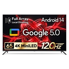 더함 4K UHD QLED MiniLED DLG 120Hz 로컬디밍 돌비 AI 구글 5.0 스마트 TV 방문설치, 165cm(65인치), UA651MINILED Google5.0 120Hz 2025C, 스탠드형