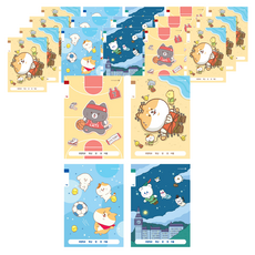 morning glory 小學1-2無題17行有線筆記本, A(隨機出貨), 20個