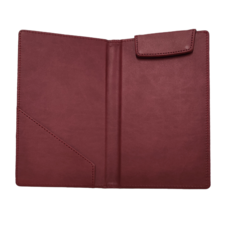 ABEL 力大牌 皮質帳單夾 開闔式 228 x 210 x 4mm, 紅色, 1個