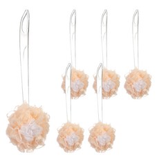 魔縐 3D 潔效沐浴刷, 6個, 1個裝, 橘色 + 白色