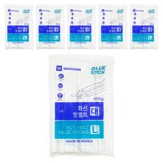 WHASHIN 熱熔膠條 大 11mm 600g, 6個