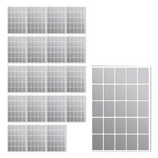 지음앤 다용도 방수 라벨 스티커, 20개, 25개입