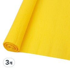 MaDaKkuMi 皺紋紙 皺褶紙 38 黃色 50 x 250 cm, 3個, 1色