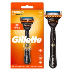 Gillette 吉列 Fusion Power 刮鬍刀柄 + 刀片組, 1套, 2入