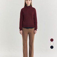 헤지스 여성용 모크넥 울 스웨터 HSSW4D909