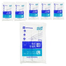 WHASHIN 熱熔膠條 大 11mm 600g, 8個