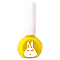 recipebox 韓兔 可撕式水性兒童指甲油,活力黃色,安全無毒,快乾,方便更換, 1件