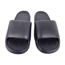 WARM HOUSE DECOR 暖&和家居 麻糬拖鞋 EVA材質 2cm厚底, 黑色, 2雙