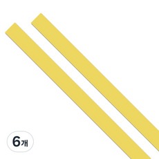 OON 열 수축 튜브 케이블 노랑 50mm x 1m, 6개