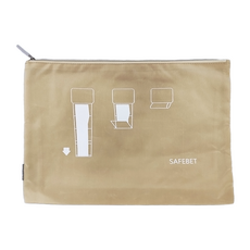 E.City 居家出差衣褲防皺折疊收納袋, 牛津布材質, 綠色/粉色/藍色/棕色, 1個, 35 x 25cm, 1入