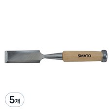 스마토 나무자루 목공용끌 C1093007 SM-FC22W, 5개