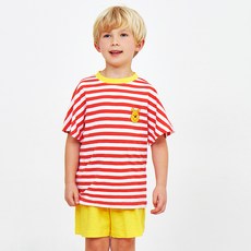 아동용 통기성 디즈니 푸우 타이 상하의 세트