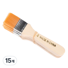 Cozy & 油性油漆刷 底漆刷 黃色, 4號, 15個