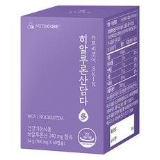 NUTRICORE 玻尿酸補充膠囊, 60顆, 1盒