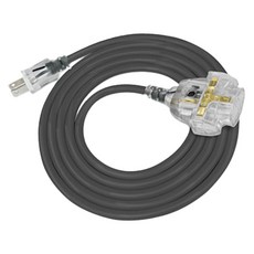 PowerSync 包爾星克 2P 1對3帶燈動力延長用電源線組 TU23V805 700g, 5m, 灰色, 1條